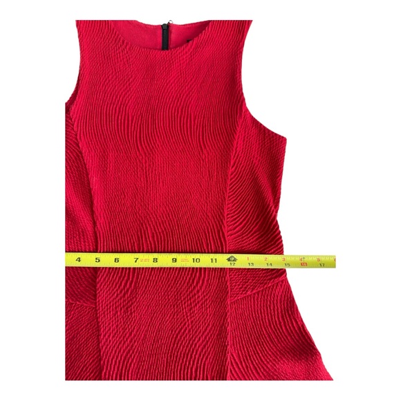 Rag & Bone Women's Geneva Textured Sleeveless Holiday Dress Red Size Small - Picture 8 of 12